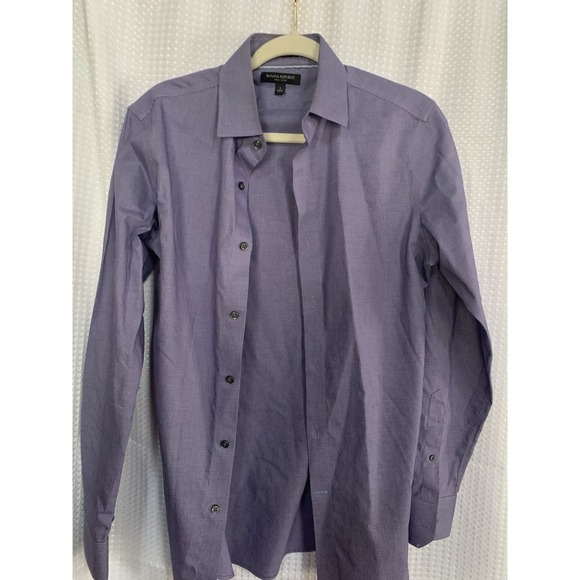 Banana Republic Other - Banana Republic Grant Fit Button Up Wash‎ Shirt Mens Small Purple Long Sleeve